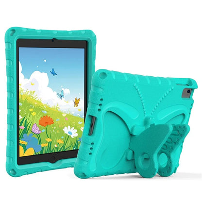 For iPad Air (2013) / Air 2 / iPad 9.7-inch (2017) / (2018) EVA Case Butterfly Kickstand Tablet Cover with Shoulder Strap