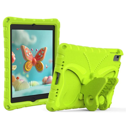 For iPad Air (2013) / Air 2 / iPad 9.7-inch (2017) / (2018) EVA Case Butterfly Kickstand Tablet Cover with Shoulder Strap
