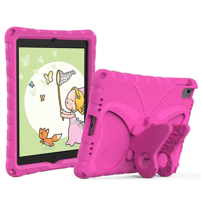For iPad Air (2013) / Air 2 / iPad 9.7-inch (2017) / (2018) EVA Case Butterfly Kickstand Tablet Cover with Shoulder Strap