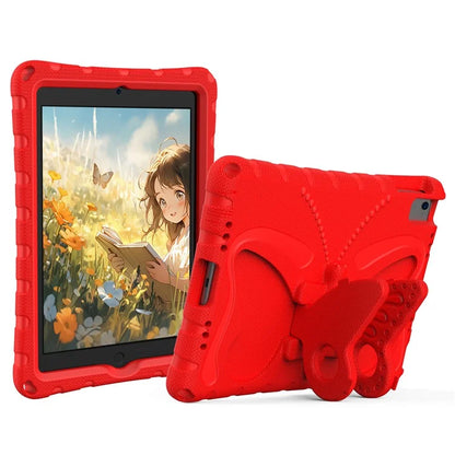 For iPad Air (2013) / Air 2 / iPad 9.7-inch (2017) / (2018) EVA Case Butterfly Kickstand Tablet Cover with Shoulder Strap