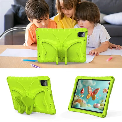 For iPad Air 11 (2024) / Pro 11 (2024) / (2018) / (2020) / (2021) / (2022) / Air (2020) / (2022) / 10.9 (2022) Case EVA Butterfly Kickstand