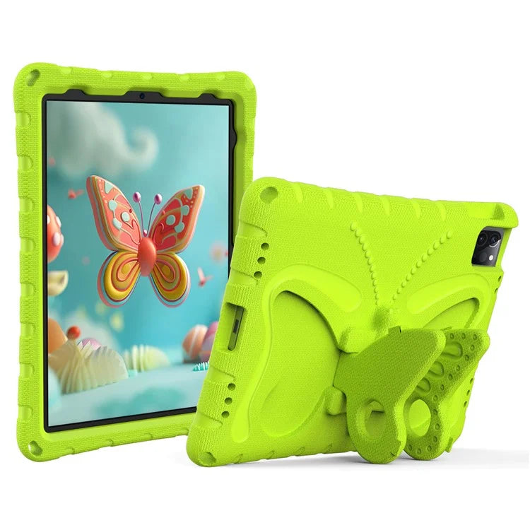 For iPad Air 11 (2024) / Pro 11 (2024) / (2018) / (2020) / (2021) / (2022) / Air (2020) / (2022) / 10.9 (2022) Case EVA Butterfly Kickstand