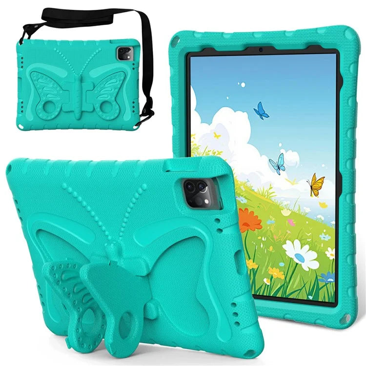 For iPad Air 11 (2024) / Pro 11 (2024) / (2018) / (2020) / (2021) / (2022) / Air (2020) / (2022) / 10.9 (2022) Case Butterfly Kickstand