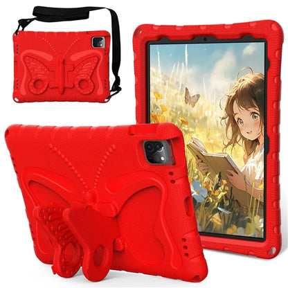 For iPad Air 11 (2024) / Pro 11 (2024) / (2018) / (2020) / (2021) / (2022) / Air (2020) / (2022) / 10.9 (2022) Case EVA Butterfly Kickstand