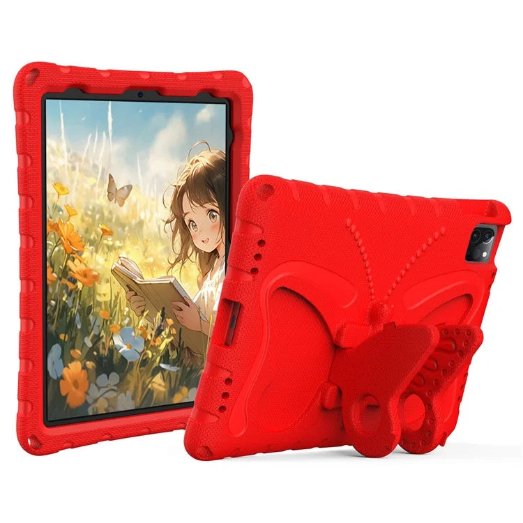 For iPad Air 11 (2024) / Pro 11 (2024) / (2018) / (2020) / (2021) / (2022) / Air (2020) / (2022) / 10.9 (2022) Case EVA Butterfly Kickstand