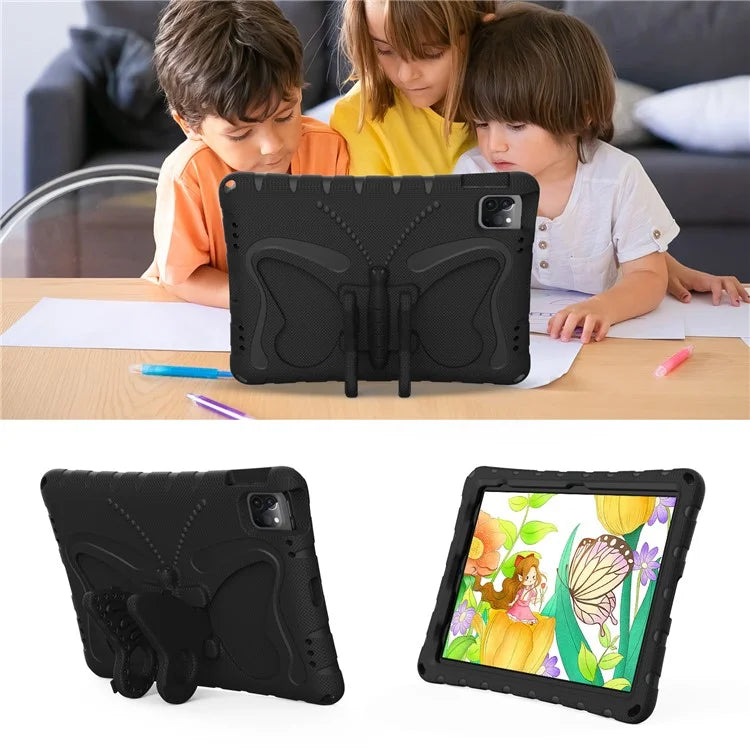 For iPad Air 11 (2024) / Pro 11 (2024) / (2018) / (2020) / (2021) / (2022) / Air (2020) / (2022) / 10.9 (2022) Case EVA Butterfly Kickstand