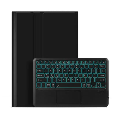 For Samsung Galaxy Tab S9 Ultra Tablet Case PC+TPU+PU Leather Shell + Bluetooth Keyboard with Touchpad