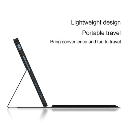 For Samsung Galaxy Tab S9 Ultra Tablet Case PC+TPU+PU Leather Shell + Bluetooth Keyboard with Touchpad