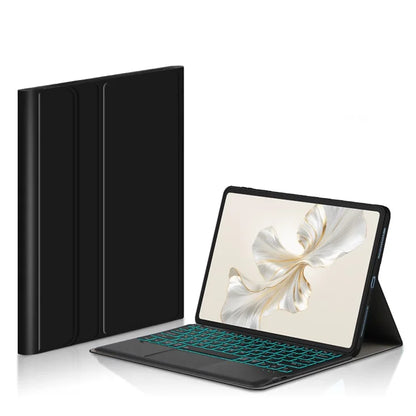 For Samsung Galaxy Tab S9 Ultra Tablet Case PC+TPU+PU Leather Shell + Bluetooth Keyboard with Touchpad