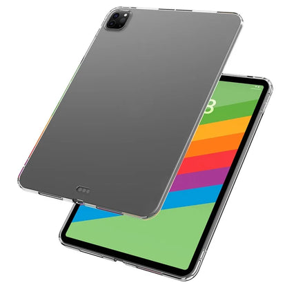 For iPad Pro 11 (2024) Back Case HD Transparent TPU Tablet Cover