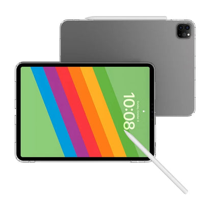 For iPad Pro 11 (2024) Back Case HD Transparent TPU Tablet Cover