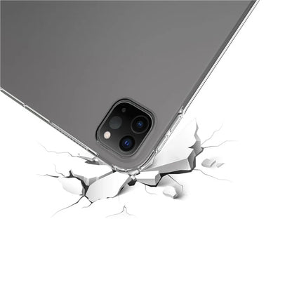 For iPad Pro 11 (2024) Back Case HD Transparent TPU Tablet Cover