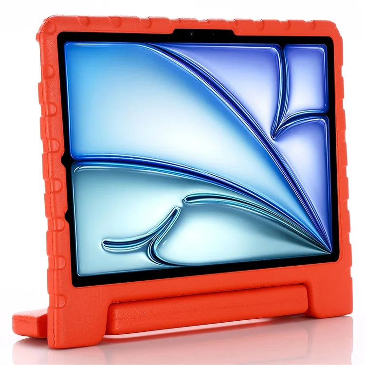 For iPad Air 11 (2024) EVA Case Kids-Friendly Handle Tablet Cover with Kickstand