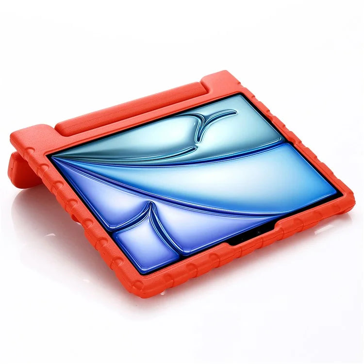 For iPad Air 11 (2024) EVA Case Kids-Friendly Handle Tablet Cover with Kickstand