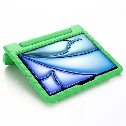 For iPad Air 11 (2024) EVA Case Kids-Friendly Handle Tablet Cover with Kickstand
