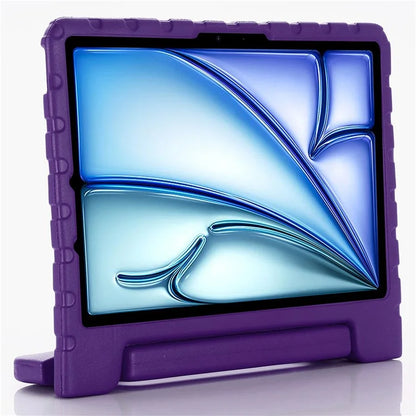 For iPad Air 11 (2024) EVA Case Kids-Friendly Handle Tablet Cover with Kickstand