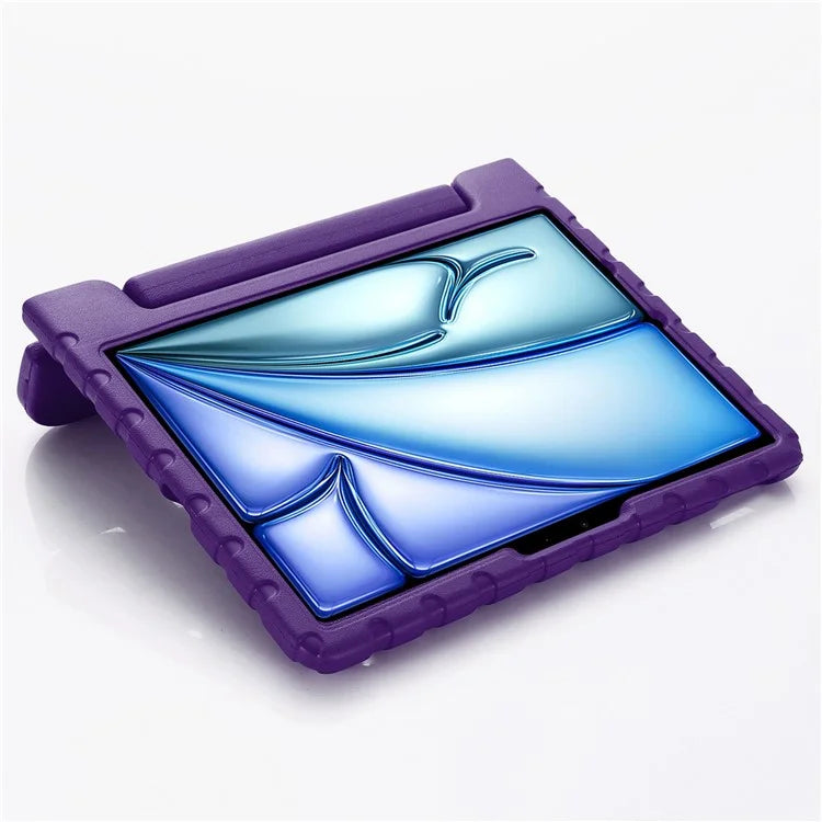 For iPad Air 11 (2024) EVA Case Kids-Friendly Handle Tablet Cover with Kickstand