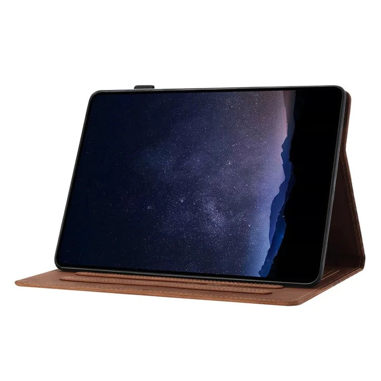 For iPad mini (2021) Anti-Scratch Case Building Block Imprinted Tablet Leather Cover