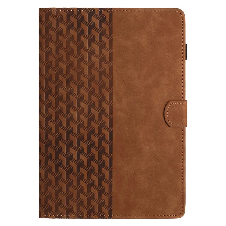 For iPad mini (2021) Anti-Scratch Case Building Block Imprinted Tablet Leather Cover