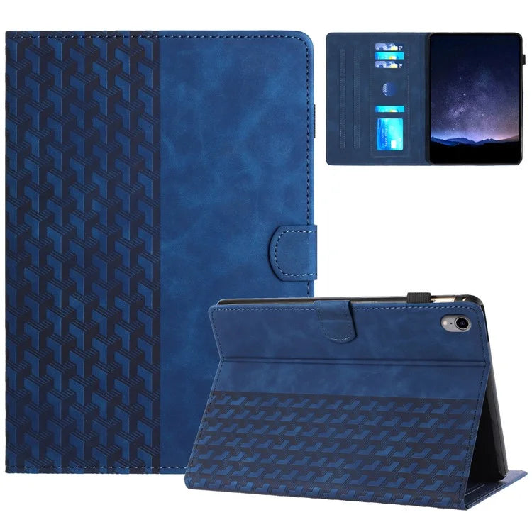 For iPad mini (2021) Anti-Scratch Case Building Block Imprinted Tablet Leather Cover
