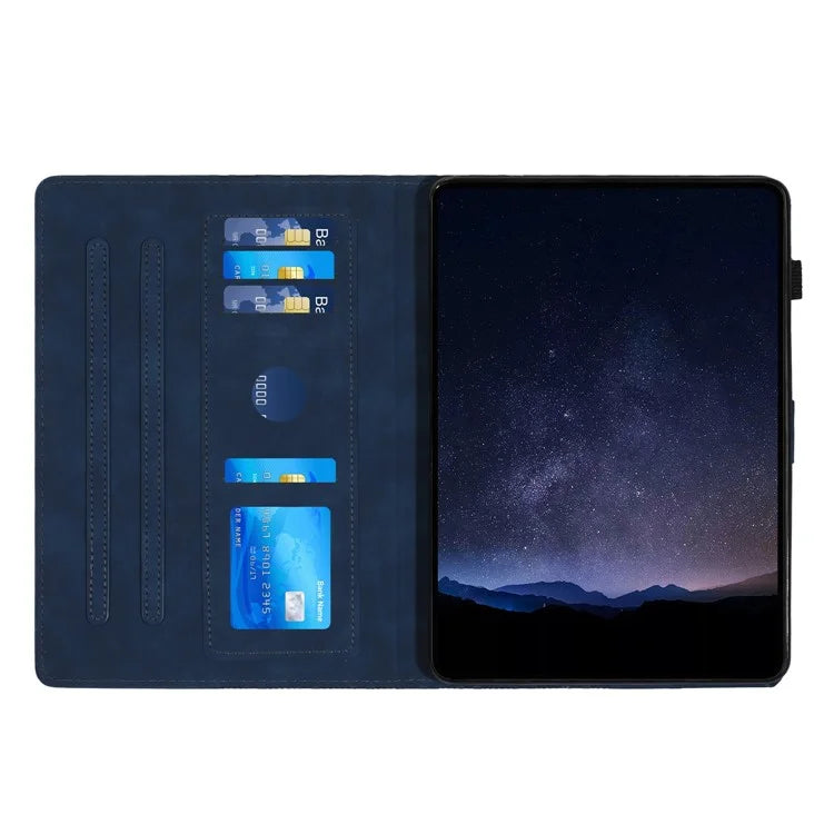 For iPad mini (2021) Anti-Scratch Case Building Block Imprinted Tablet Leather Cover