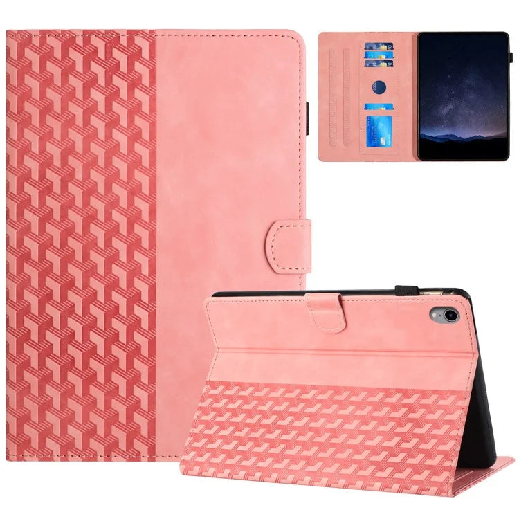For iPad mini (2021) Anti-Scratch Case Building Block Imprinted Tablet Leather Cover