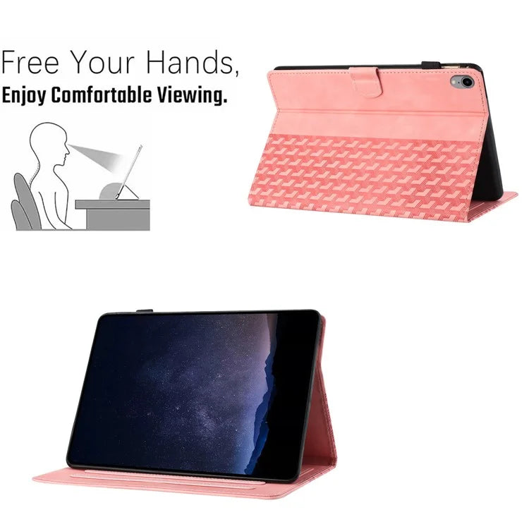 For iPad mini (2021) Anti-Scratch Case Building Block Imprinted Tablet Leather Cover