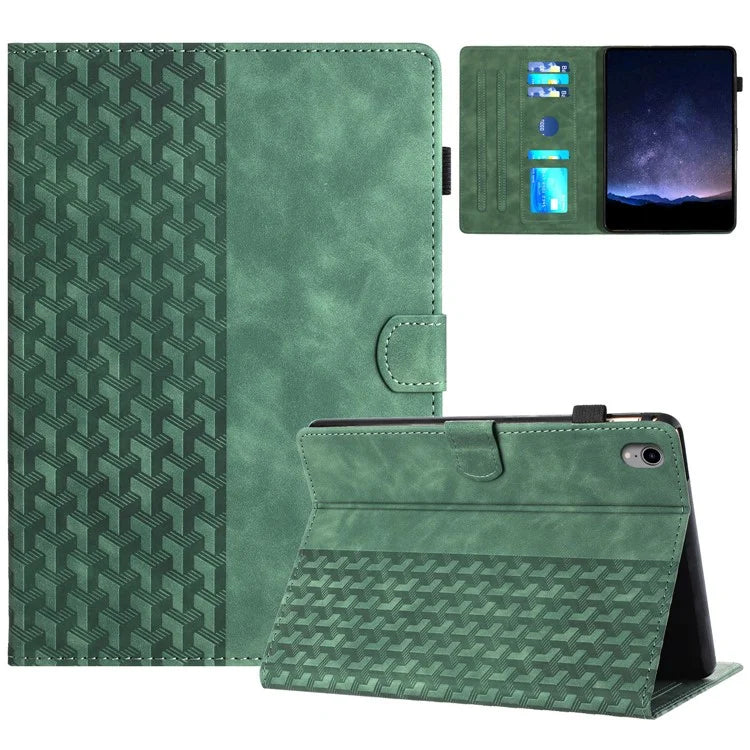 For iPad mini (2021) Anti-Scratch Case Building Block Imprinted Tablet Leather Cover