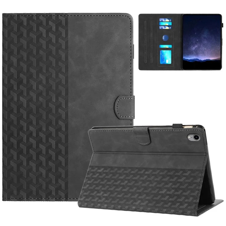 For iPad mini (2021) Anti-Scratch Case Building Block Imprinted Tablet Leather Cover