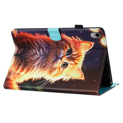 For iPad mini (2021) Card Holder Case Pattern Printing Horizontal Stand Tablet Leather Cover