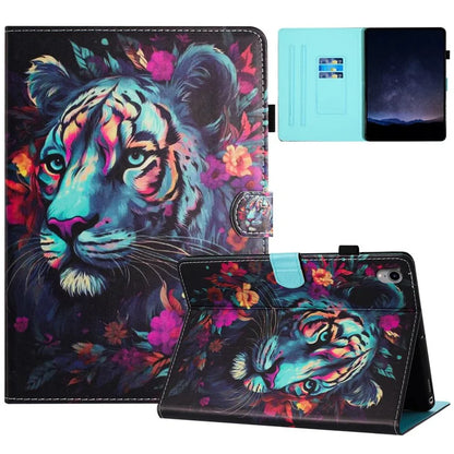 For iPad mini (2021) Card Holder Case Pattern Printing Horizontal Stand Tablet Leather Cover