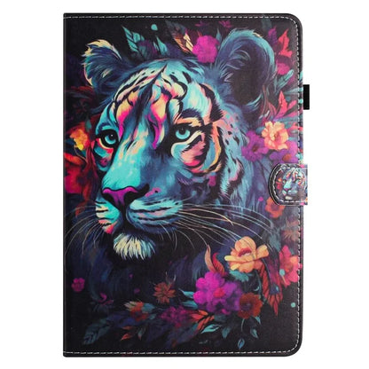 For iPad mini (2021) Card Holder Case Pattern Printing Horizontal Stand Tablet Leather Cover