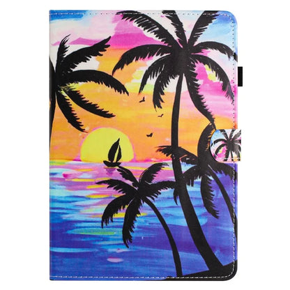 For iPad mini (2021) Card Holder Case Pattern Printing Horizontal Stand Tablet Leather Cover