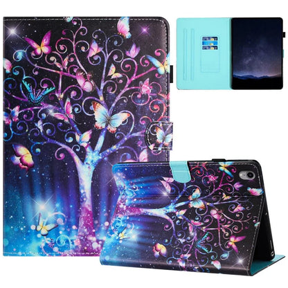For iPad mini (2021) Card Holder Case Pattern Printing Horizontal Stand Tablet Leather Cover