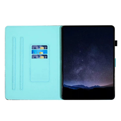 For iPad mini (2021) Card Holder Case Pattern Printing Horizontal Stand Tablet Leather Cover