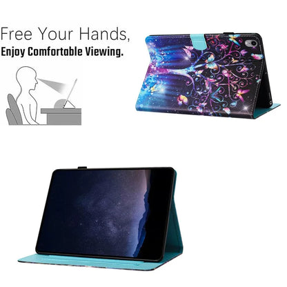 For iPad mini (2021) Card Holder Case Pattern Printing Horizontal Stand Tablet Leather Cover