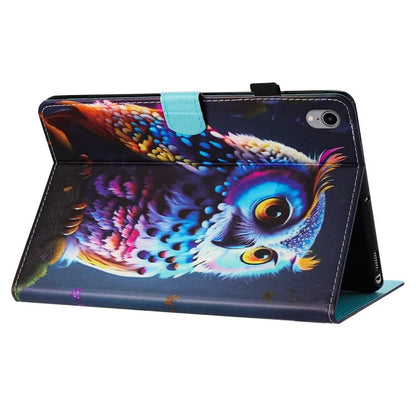 For iPad mini (2021) Card Holder Case Pattern Printing Horizontal Stand Tablet Leather Cover