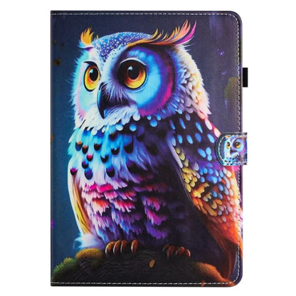 For iPad mini (2021) Card Holder Case Pattern Printing Horizontal Stand Tablet Leather Cover