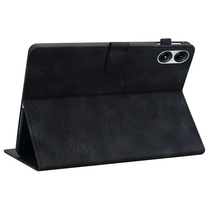 For Xiaomi Redmi Pad Pro / Redmi Pad Pro 5G / Poco Pad Shockproof Case Lily Flower Imprint Leather Tablet Cover