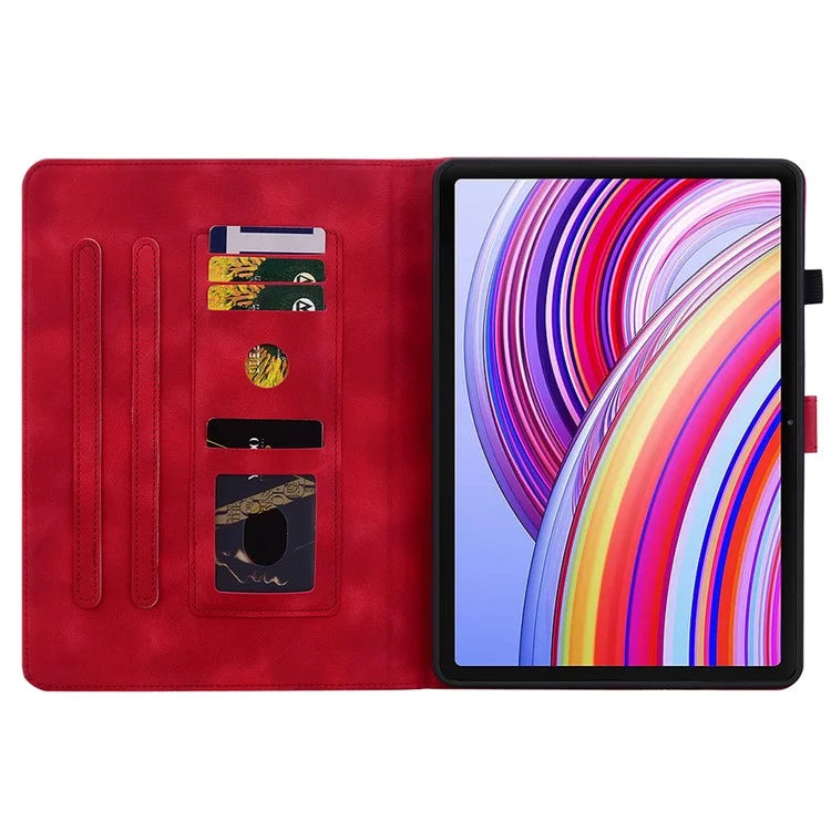 For Xiaomi Redmi Pad Pro / Redmi Pad Pro 5G / Poco Pad Shockproof Case Lily Flower Imprint Leather Tablet Cover