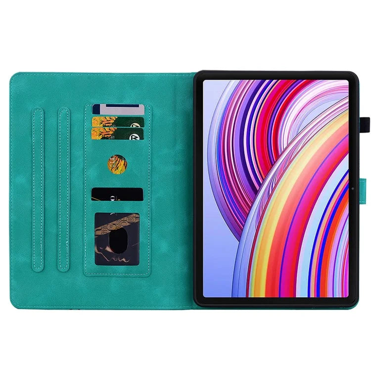 For Xiaomi Redmi Pad Pro / Redmi Pad Pro 5G / Poco Pad Shockproof Case Lily Flower Imprint Leather Tablet Cover