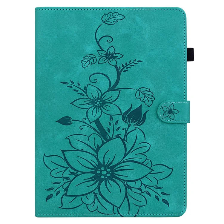 For Xiaomi Redmi Pad Pro / Redmi Pad Pro 5G / Poco Pad Shockproof Case Lily Flower Imprint Leather Tablet Cover