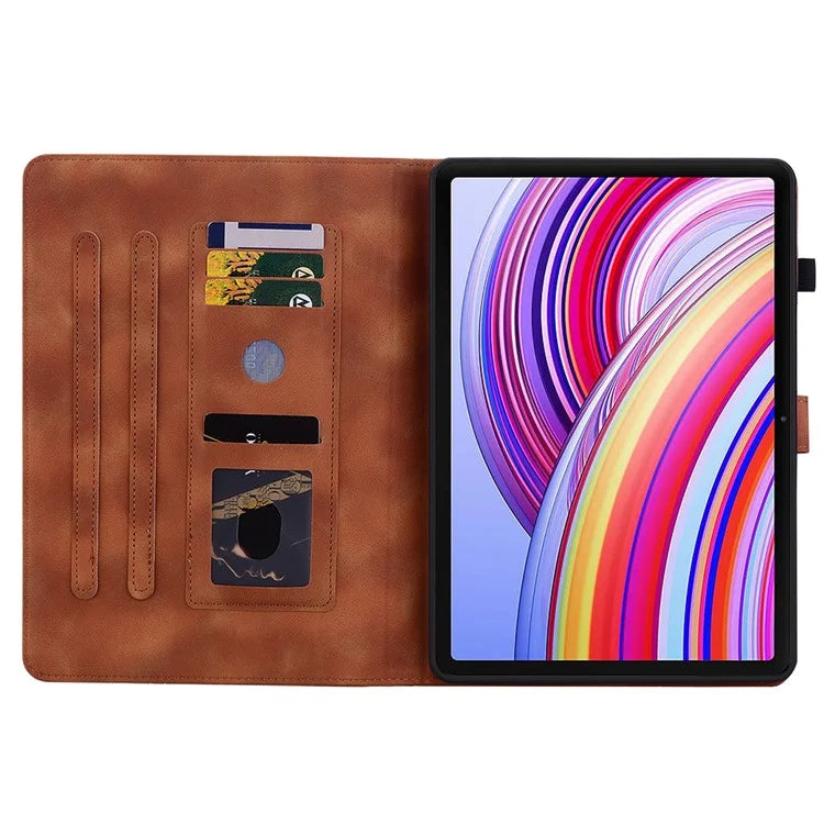 For Xiaomi Redmi Pad Pro / Redmi Pad Pro 5G / Poco Pad Shockproof Case Lily Flower Imprint Leather Tablet Cover