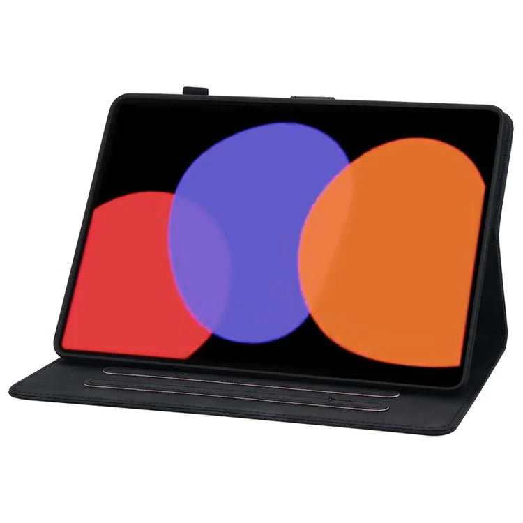 For Xiaomi Pad 6 / Pad 6 Pro Case Stand PU Leather Card Holder Tablet Cover Lily Flower Design