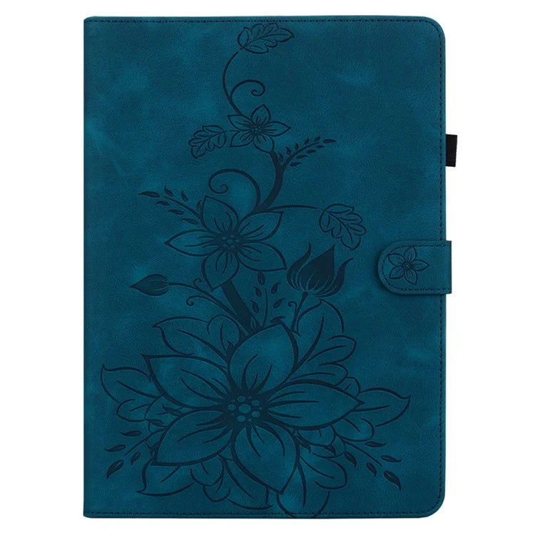 For Xiaomi Pad 6 / Pad 6 Pro Case Stand PU Leather Card Holder Tablet Cover Lily Flower Design