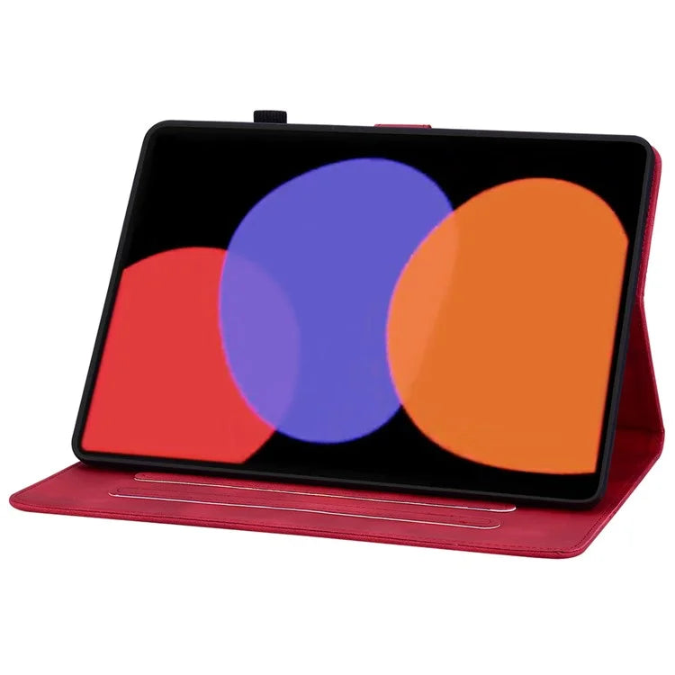 For Xiaomi Pad 6 / Pad 6 Pro Case Stand PU Leather Card Holder Tablet Cover Lily Flower Design