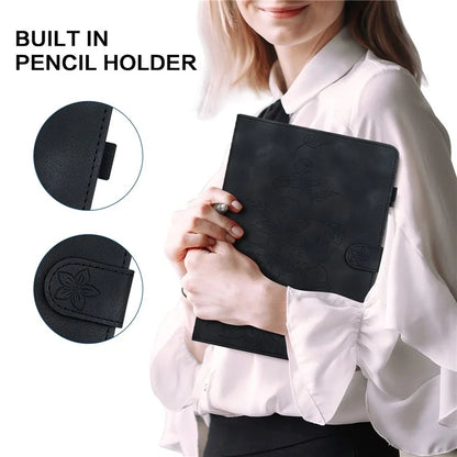 For Xiaomi Redmi Pad SE Lily Flower Case PU Leather Tablet Folio Shell Cover with Card Holder