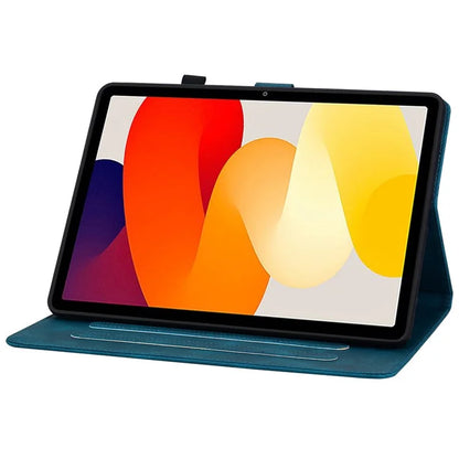 For Xiaomi Redmi Pad SE Lily Flower Case PU Leather Tablet Folio Shell Cover with Card Holder