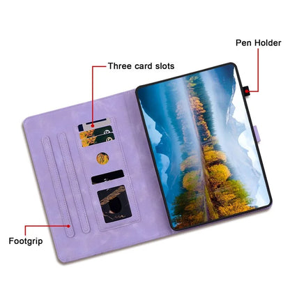 For Xiaomi Redmi Pad SE Lily Flower Case PU Leather Tablet Folio Shell Cover with Card Holder