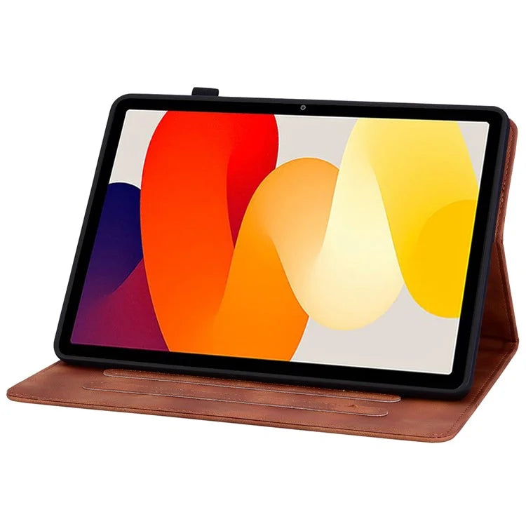 For Xiaomi Redmi Pad SE Lily Flower Case PU Leather Tablet Folio Shell Cover with Card Holder